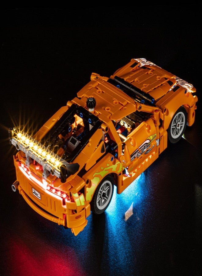 YEABRICKS LED Light for 42204 Technic Fast and Furious Toyota Supra MK4 Building Blocks Model (Building Set NOT Included) - Image 2